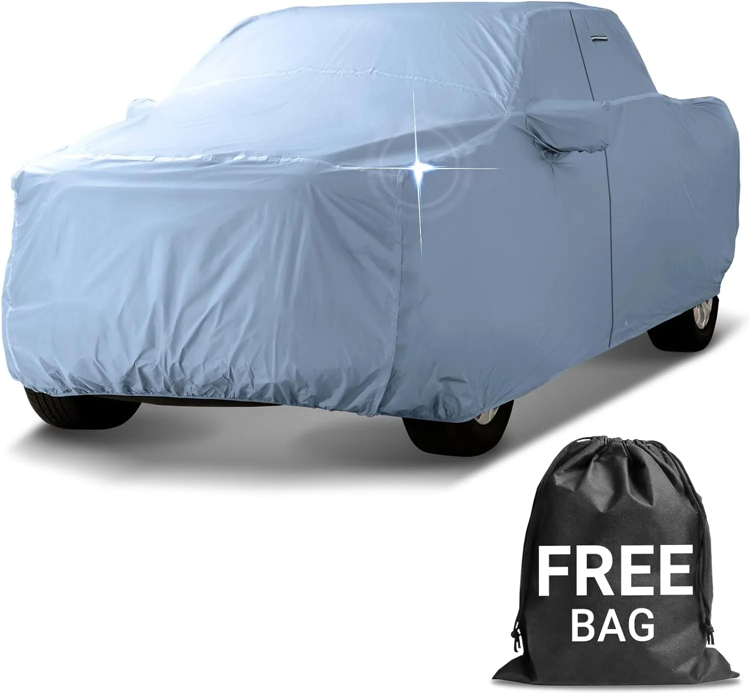 iCarCover 30-Layer Premium Truck Car Cover Waterproof All Weather | Rain Snow UV Sun Protection Full Car Covers | Chevy C/K 1500, Colorado, Dakota, Ranger, Canyon, Frontier, Size T90 (See Size Chart)
