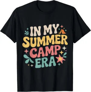 In My Summer Camp Era Retro Counselor Camping Vibes T-Shirt