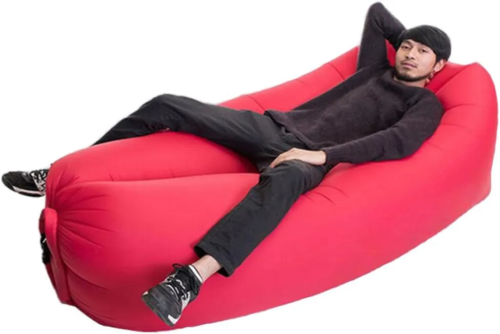 Inflatable Lounger Air Chair Sofa Bed Sleeping Bag Couch for Beach Camping Lake Garden