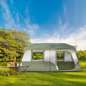 Instant Cabin Tent, 8 Person Camping Tent Setup in 60 Seconds with Rainfly & Windproof Tent with Carry Bag for Family Camping & Hiking, Upgraded Ventilation