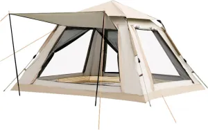 Instant Pop Up Camping Tent for 5-8 Person, Portable Automatic Waterproof Sun Shade Tent with Carry Bag for Beach, Hiking, Outdoor Use Double Layer Family Cabin Tents