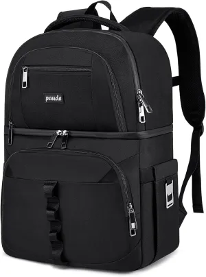 Insulated Cooler Backpack,Double Deck Leakproof Camping Cooler Bag Ice Chest Backpack Lightweight for Beach Fishing Picnic Travel Outdoor