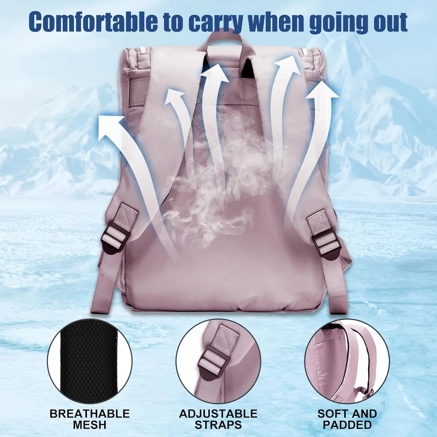 Insulated Waterproof Cooler Bag for Women Men，30 Cans Collapsible Lunch Bag with Shoulder Strap,Leakproof Soft Cooler for Beach, Camping & Travel