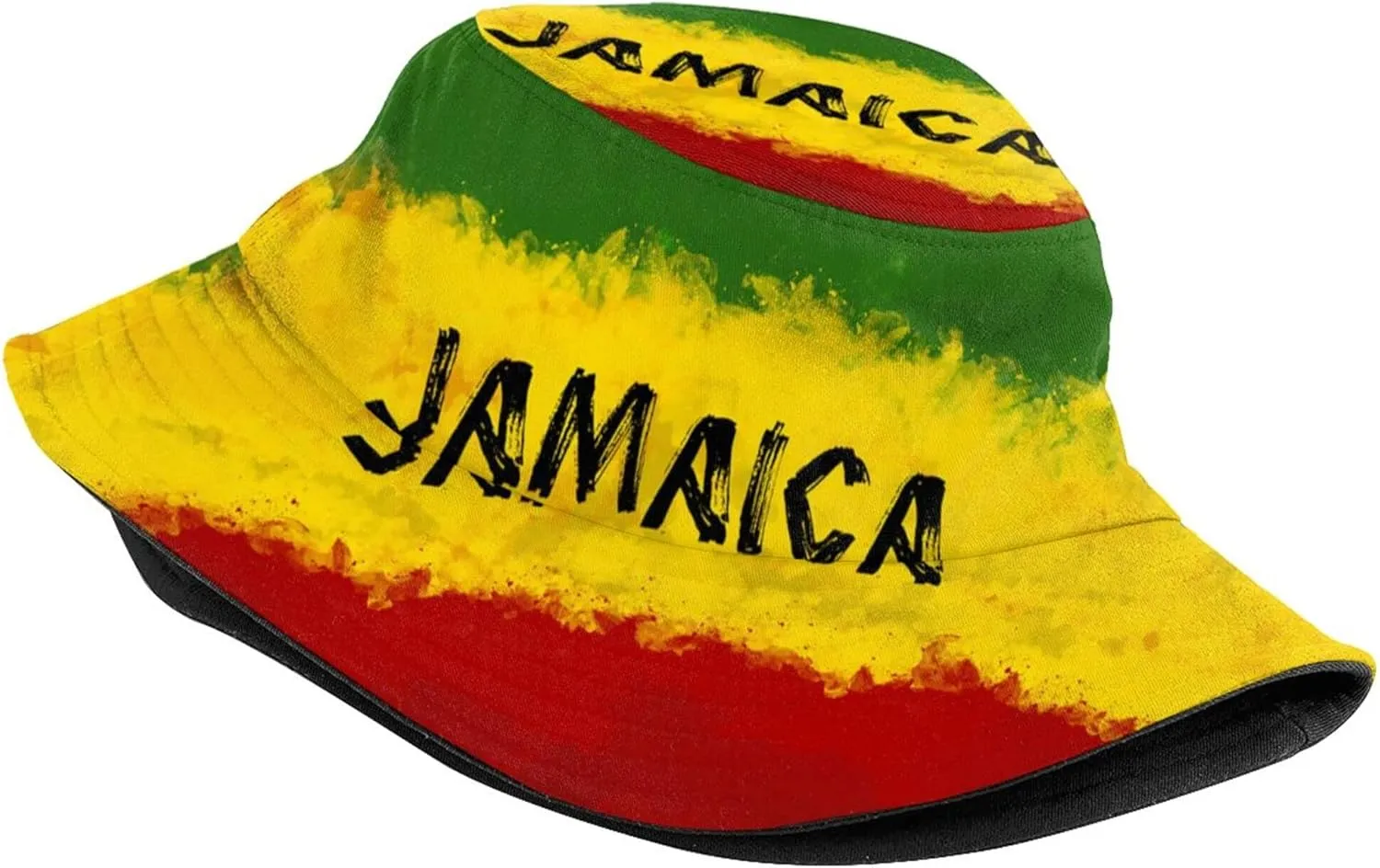 Jamaica Flag Fashion Retro Bucket Hat for Men Women Fisherman Hat Outdoor Summer Travel Hiking Caps