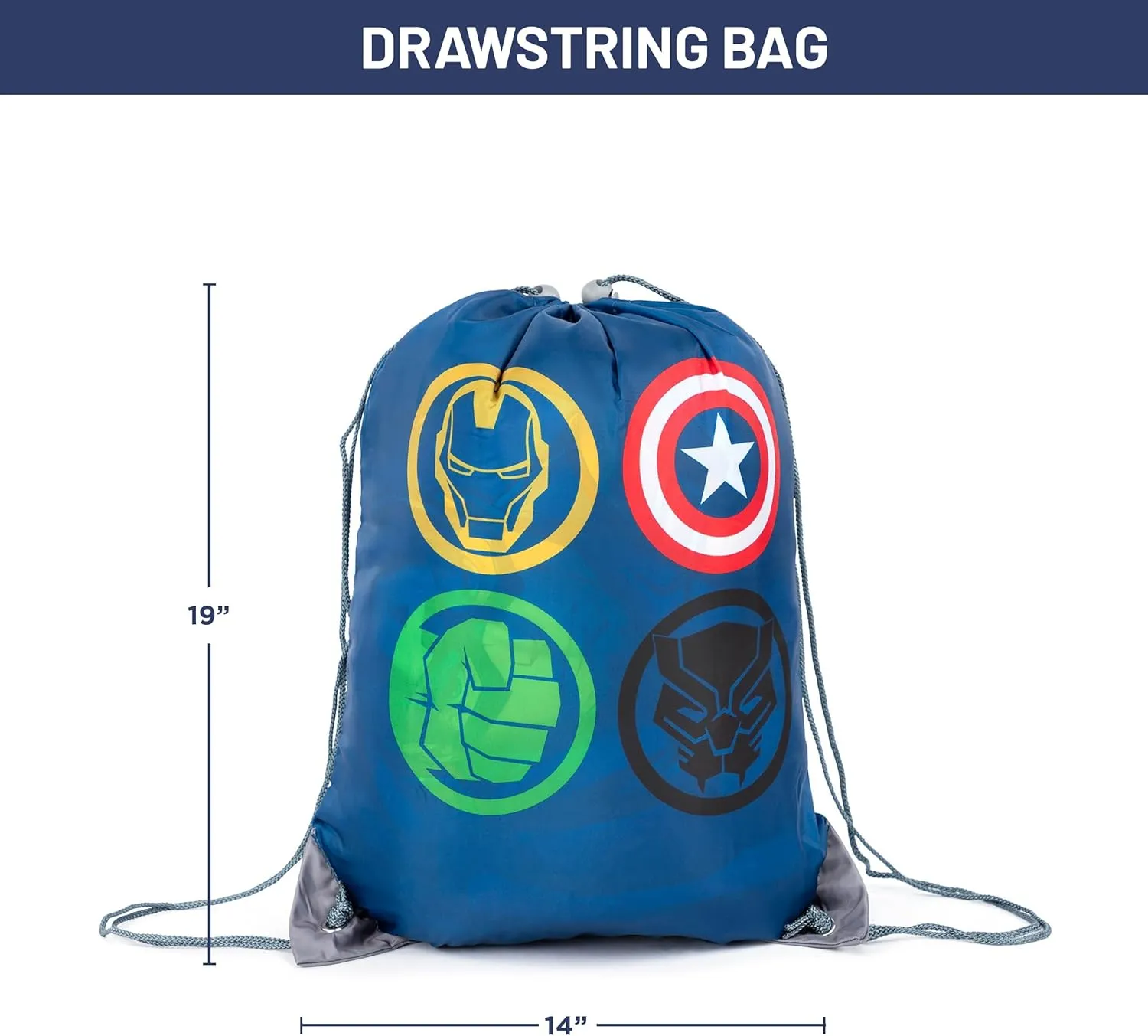 Jay Franco Marvel Avengers Battle Formation Slumber Sack - Cozy & Warm Kids Lightweight Slumber Bag/Sleeping Bag - Featuring Captain America, Iron Man, Black Panther, & Hulk