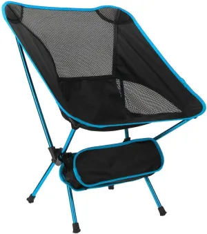 JHUS Camping Chair w/Storage Bag, Blue Camping Chairs Camping-Chairs Patio Furniture Outdoor Furniture Camping Accessories Patio Chairs Camping Gear Camping Chair Folding Chair Outdoor Chairs