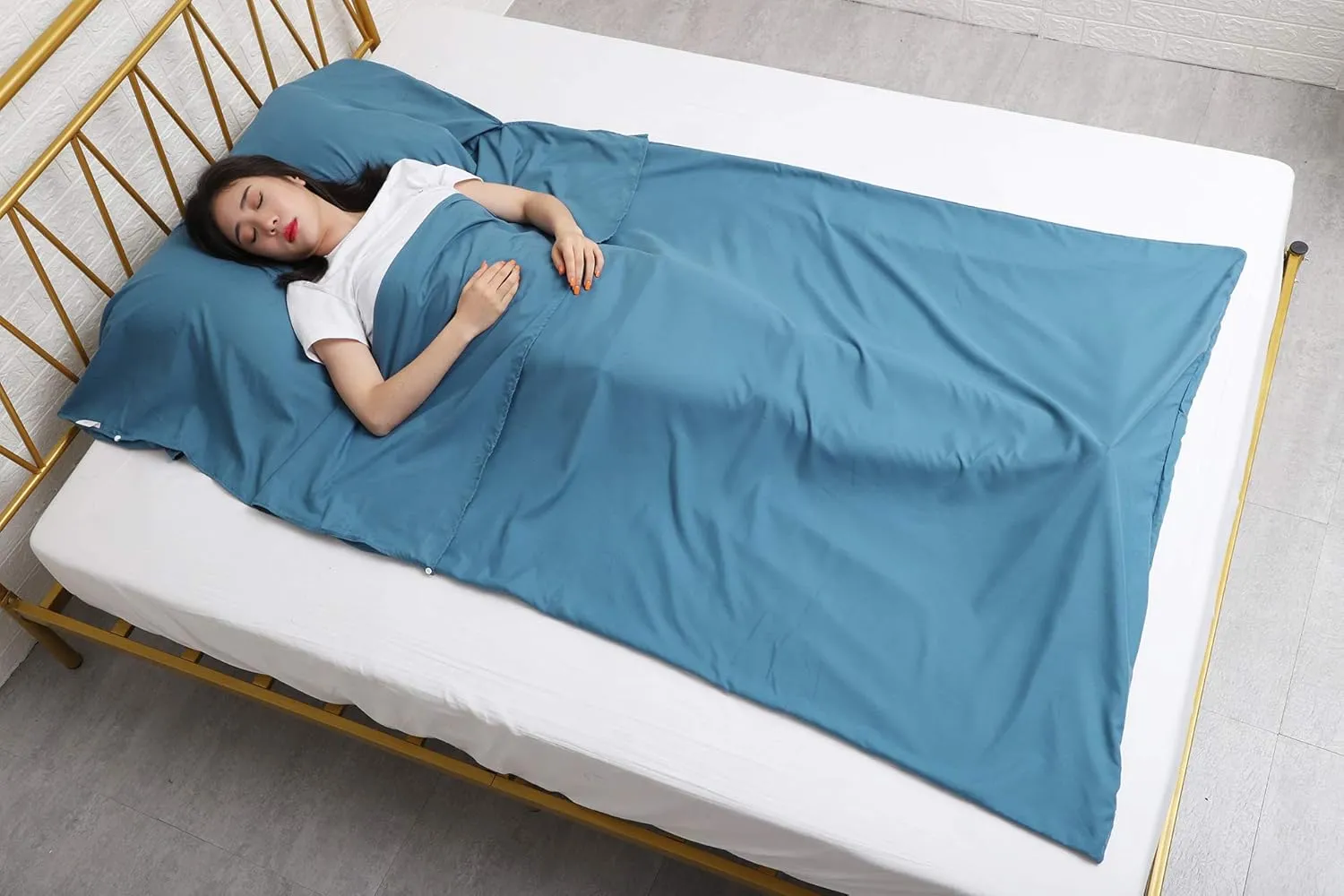 JITTY Sleeping Bag Liner Travel Sheet for Business Camping Backpacking Hiking Mountain Climbing Home Hostels Train 83"x45"