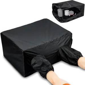 JJC Darkroom Supplies Film Changing Bag, Large Format Film Changing Room, Film Changing Tent Box for 4x5 5x7 Negative Film Loading 120 135 Roll Film Developing Processing Equipment