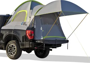 JOYTUTUS 6.5ft Truck Bed Tent with Removable Awning, Portable Truck Bed Tent Aluminum Pole, Pickup Tent with Waterproof PU2000mm for 2 Person, Green