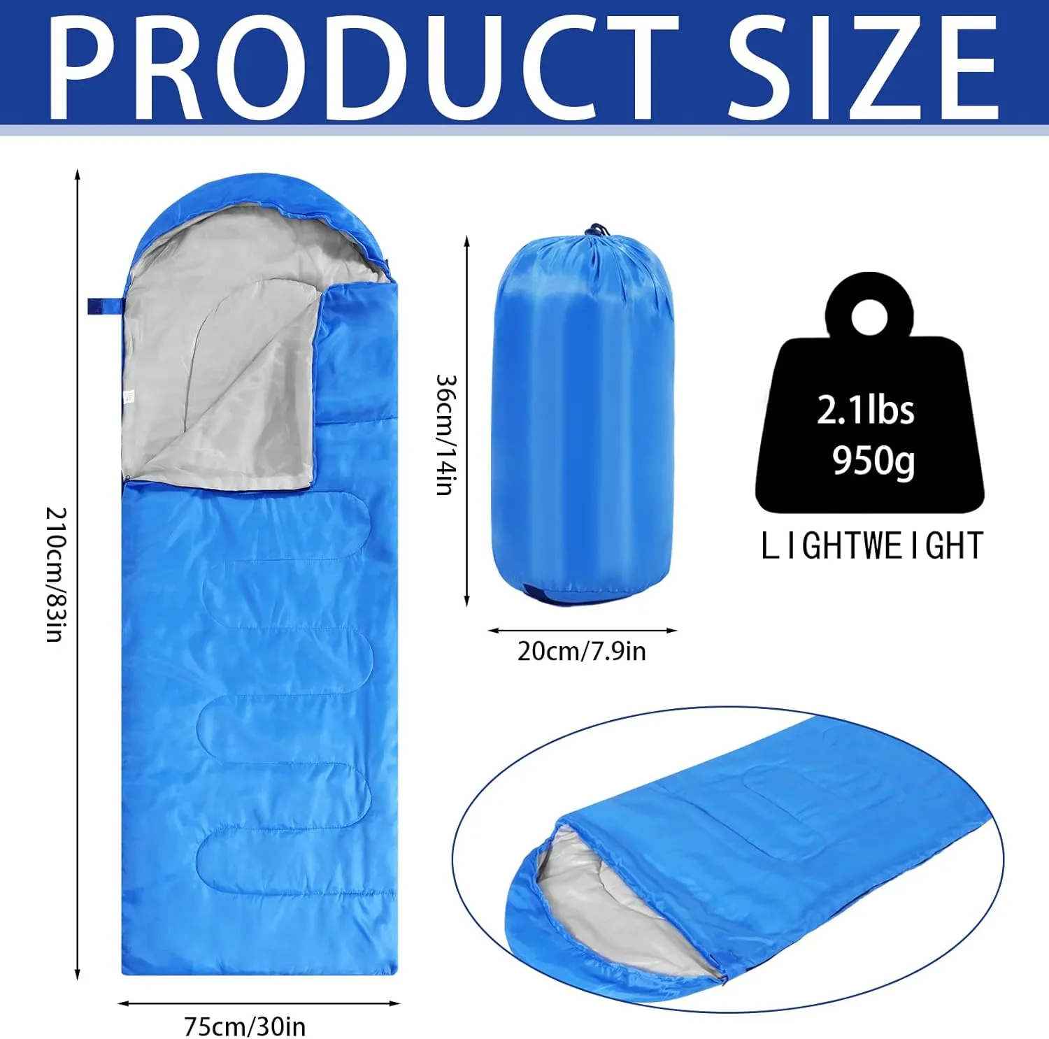 Junkin 36 Pcs Camping Sleeping Bags Bulk for Adults Homeless 4 Seasons Warm Cold Weather Camping Gear Equipment Waterproof Lightweight with Compression Bag for Backpacking Hiking