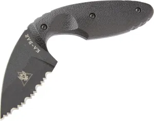 KA-BAR 1481 TDI Law Enforcement Serrated Edge Knife,Small,Black