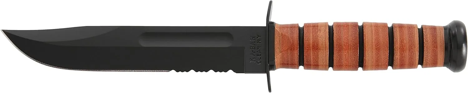 KA-BAR USMC Fighting Knife Serrated Edge, UPC :617717250187