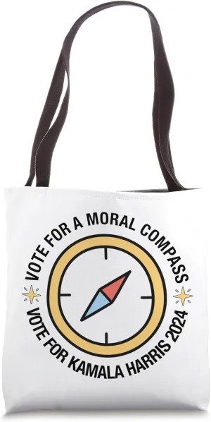 Kamala Harris Moral Compass Tote Bag