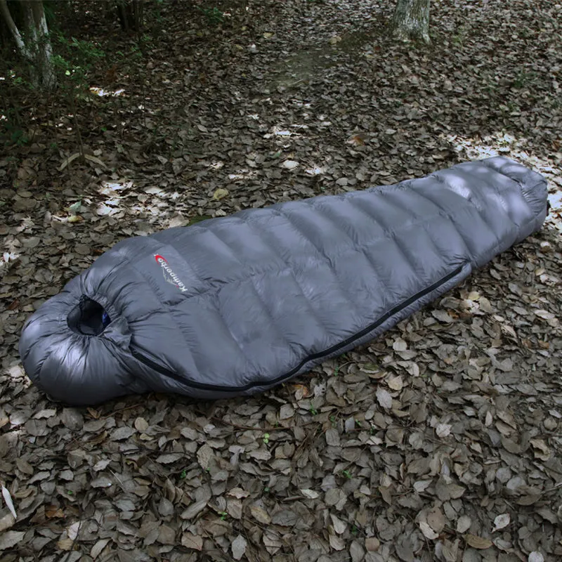 Kamperbox Goose Down Sleeping Bag with Compression Sack | 1000g Filling | -15°C to - 20 Degree