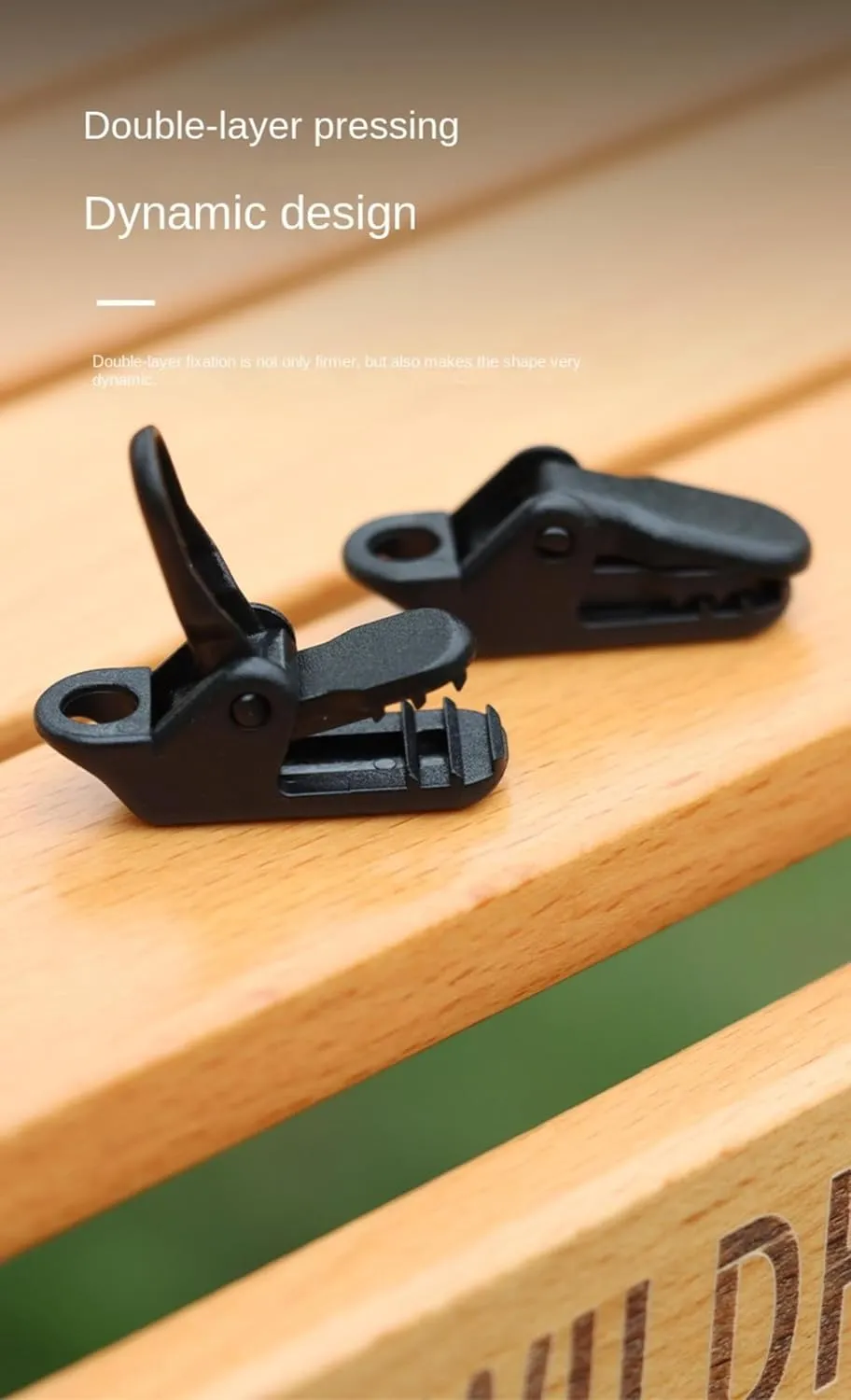 KAYNO Tent Added Pull Point Crocodile Clip Outdoor Camping Canopy Pull Point Hook Tent Windproof Fixed Clip with Inverted Teeth