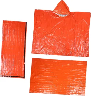 KICHOUSE Blanket Insulated Sleeping Bag Emergency Tent Raincoat Set for Camping