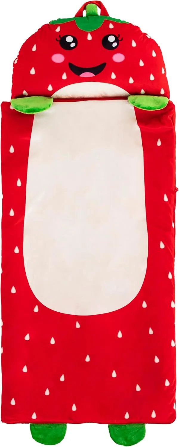 Kid's Nap Buddies Character Preschool Nap Mat, Toddler Sleeping Bag with Pillow for Daycare, Ages 3 