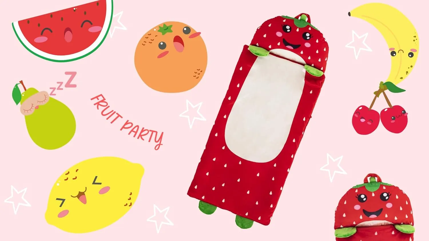 Kid's Nap Buddies Character Preschool Nap Mat, Toddler Sleeping Bag with Pillow for Daycare, Ages 3 
