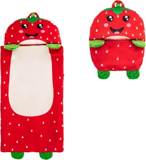 Kid's Nap Buddies Character Preschool Nap Mat, Toddler Sleeping Bag with Pillow for Daycare, Ages 3 