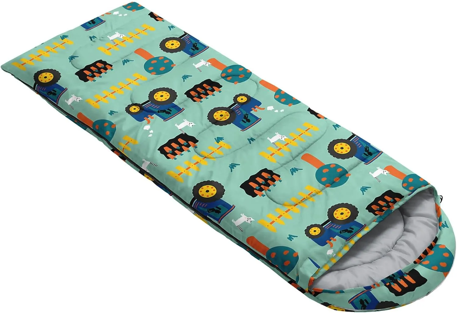 Kids Sleeping Bag for Boys Girls,Cute Puppy Print-Lightweight Warm Portable Outdoor Indoor-Waterproof Cold Weather Resistant Sleeping Bag for Camping Hiking