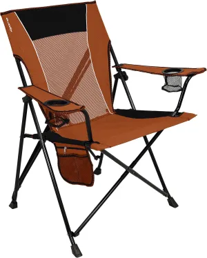 Kijaro Dual Lock Portable Camping Chairs - Enjoy the Outdoors with a Versatile Folding Chair, Sports Chair, Outdoor Chair & Lawn Chair - Dual Lock Feature Locks Position – Victoria Desert Orange