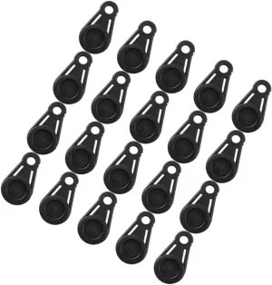 Kisangel 20pcs Heavy Duty Tarp Clips Windproof Lock Grip Tent Fasteners for Camping Multi-Purpose Outdoor Use Easy Install for Shade Cloth Awnings and More