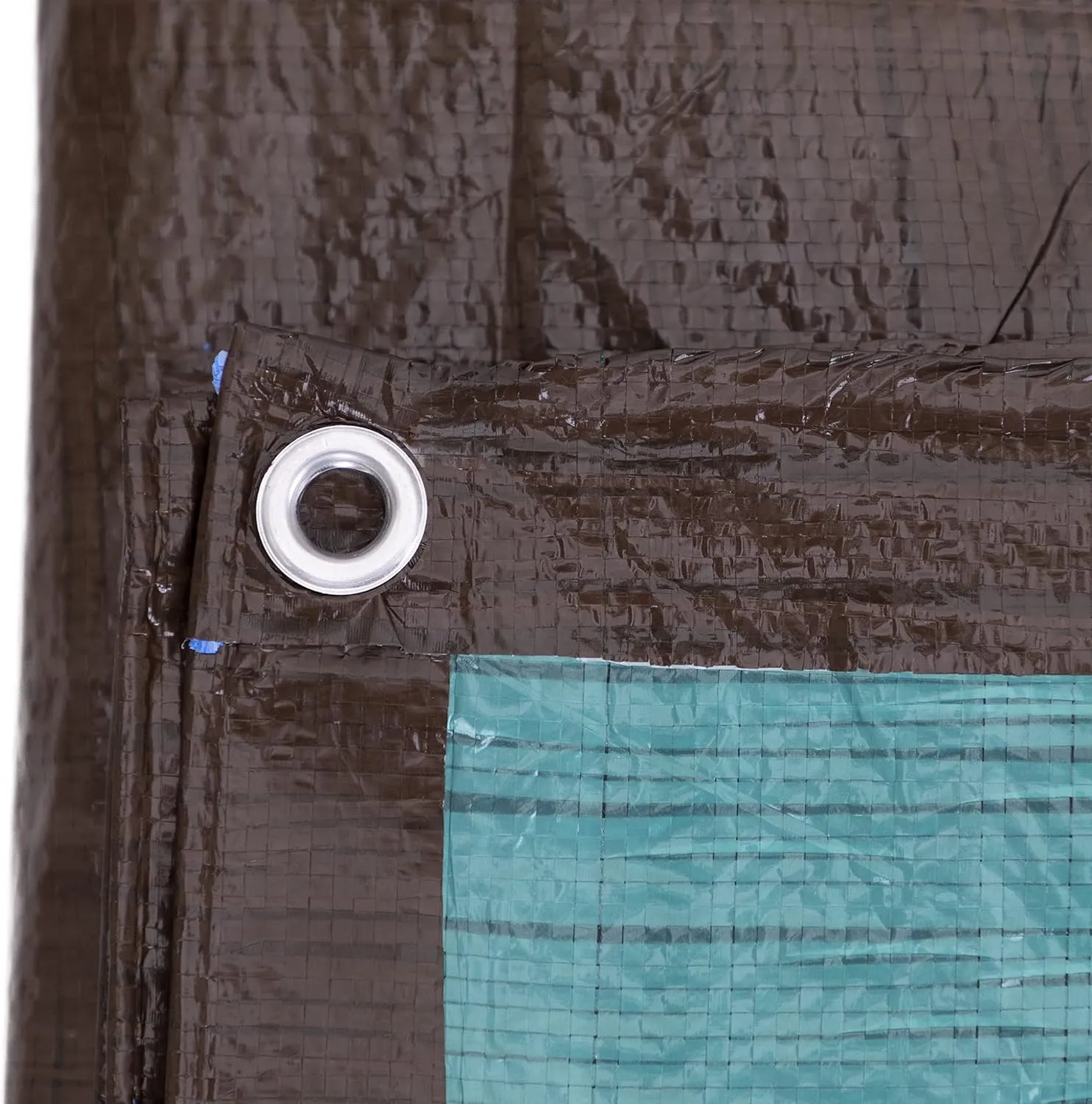 Kotap 16 x 20 Ft. All-Purpose Multi-Use Protection/Coverage 5-mil Poly Tarp, Reversible, Waterproof, Brown/Green, (TBG-1620)