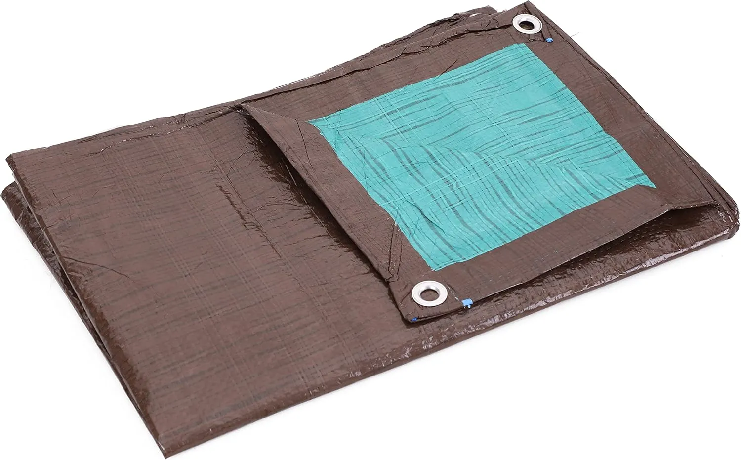 Kotap 16 x 20 Ft. All-Purpose Multi-Use Protection/Coverage 5-mil Poly Tarp, Reversible, Waterproof, Brown/Green, (TBG-1620)