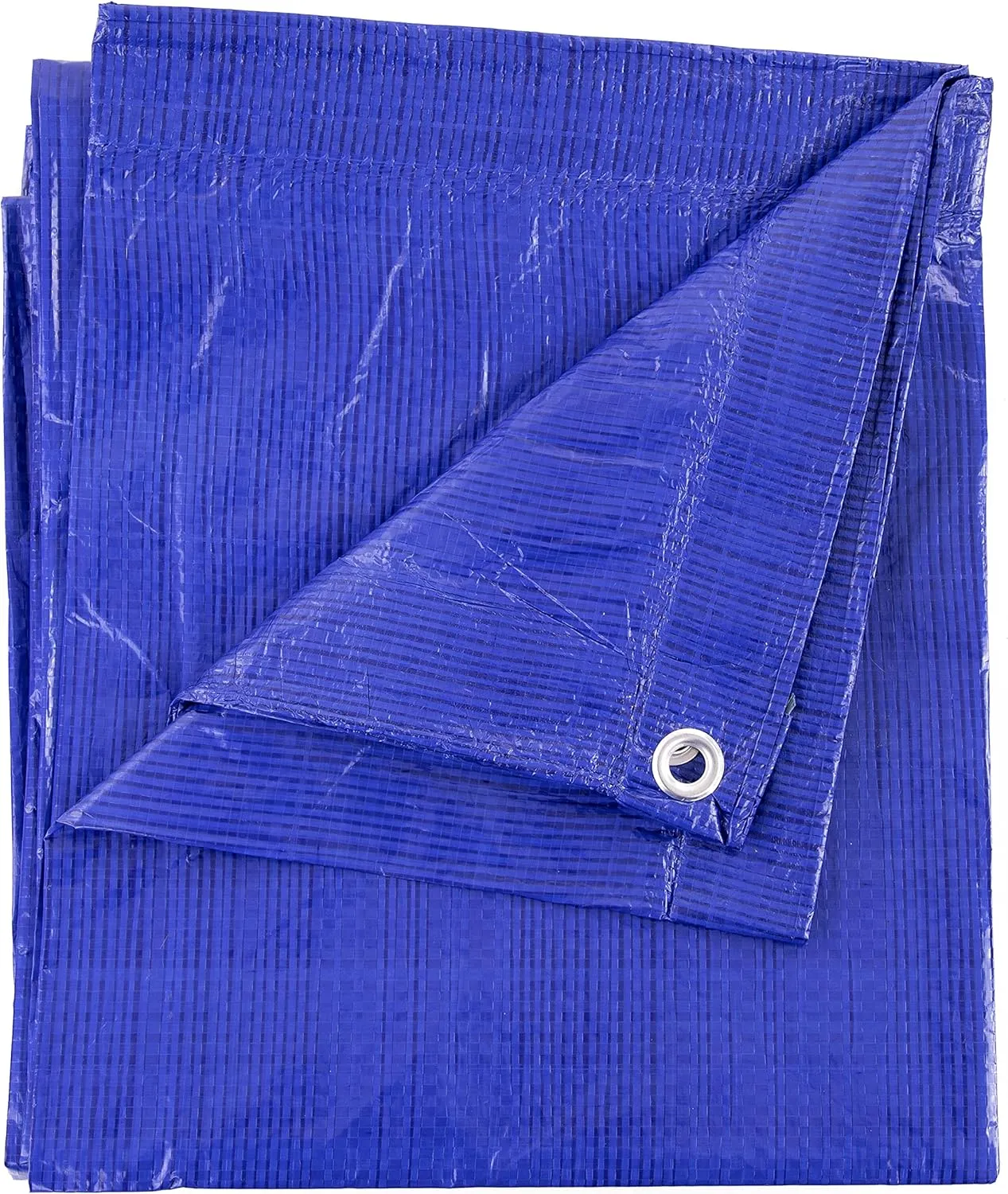 Kotap 50 x 100 Ft. All-Purpose Multi-Use Protection/Coverage 5-mil Poly Tarp, Waterproof, Blue, (TRA-50100)