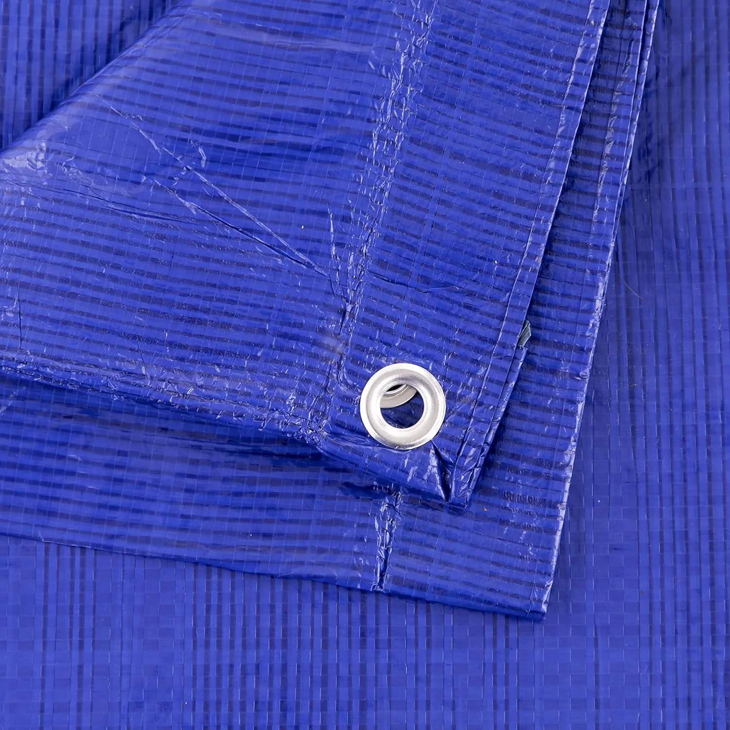Kotap 50 x 100 Ft. All-Purpose Multi-Use Protection/Coverage 5-mil Poly Tarp, Waterproof, Blue, (TRA-50100)
