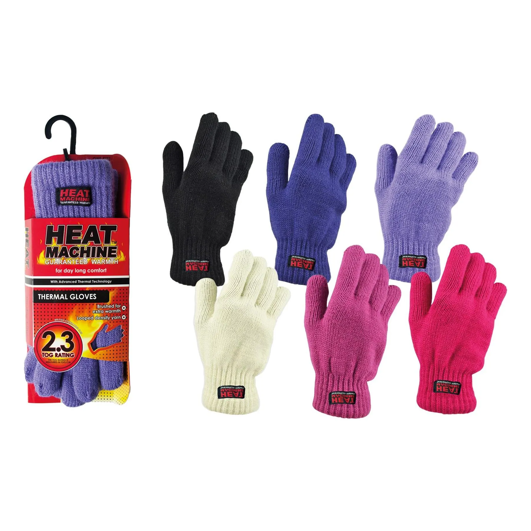 Ladies thermal insulated gloves (assorted colours) 2643