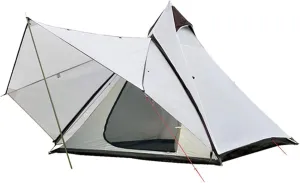 Large Camping Tent, Double-layer Waterproof, UV Resistant, And Windproof Tent For All Seasons, Suitable For Outdoor Travel Camps, Family Camping, And Outdoor Gatherings ( Color : A , Size : 320x260x20
