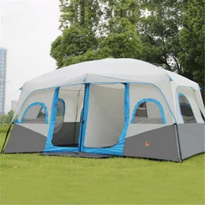 Large Climbing Two Tents Arrival Camping 2018 New Bedrooms Layer Tents Double Waterproof Quick shipping 10-12 Quick resolution  Person Tent Automatic Outdoor