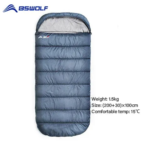 Large Lightweight 3-Season Camping Sleeping Bag - Spacious and Long for Adults, Ideal for Hiking and Fishing