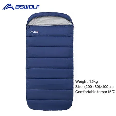 Large Lightweight 3-Season Camping Sleeping Bag - Spacious and Long for Adults, Ideal for Hiking and Fishing