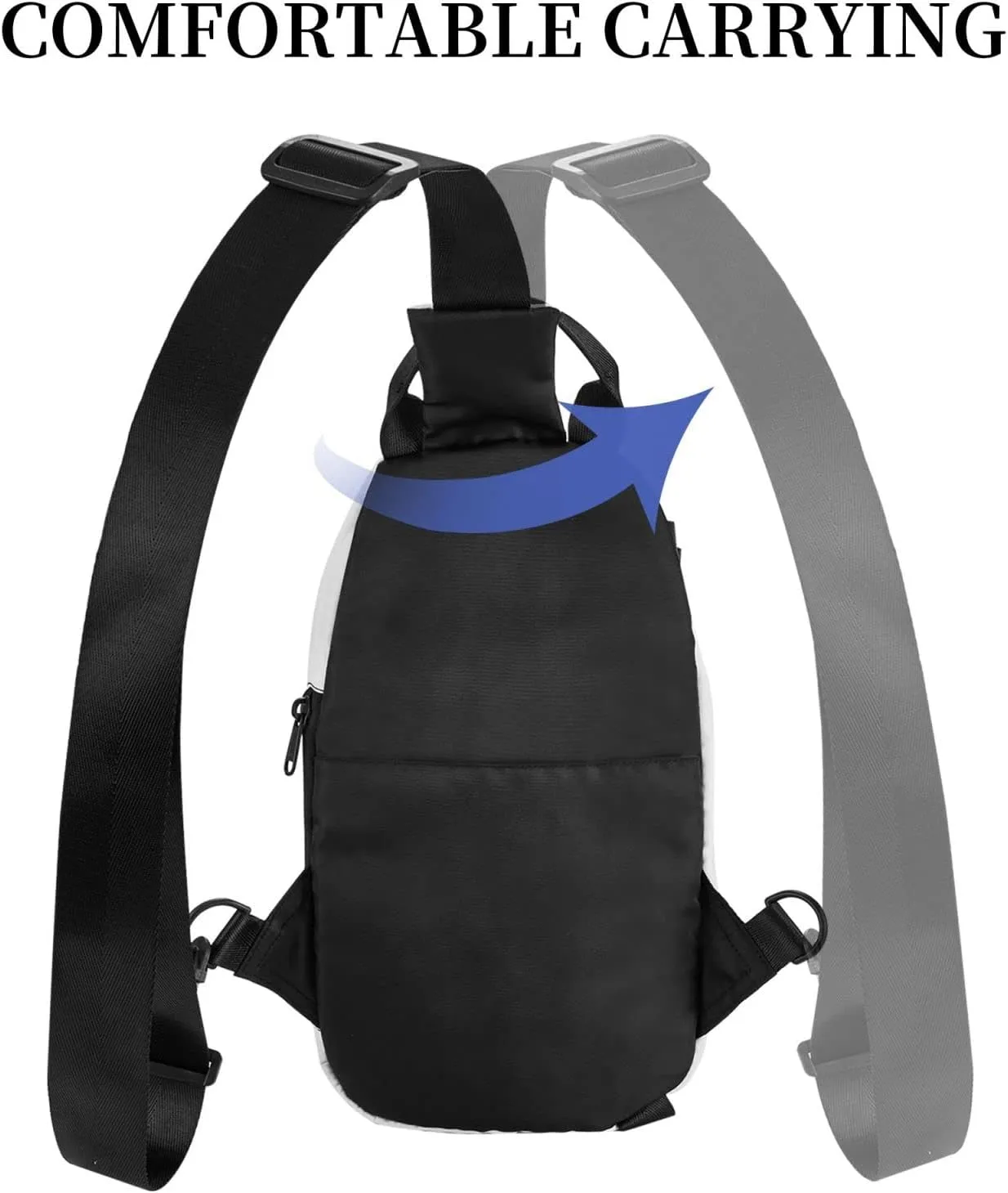 Law Of The Compass Navigation 1 Print Crossbody Backpack Casual Adjustable Bag Multifunctional Sling Backpack
