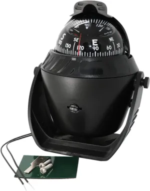 LC760 Nautical Compass Black Nautical Compass Plastic Nautical Compass LED Accessory for Boats