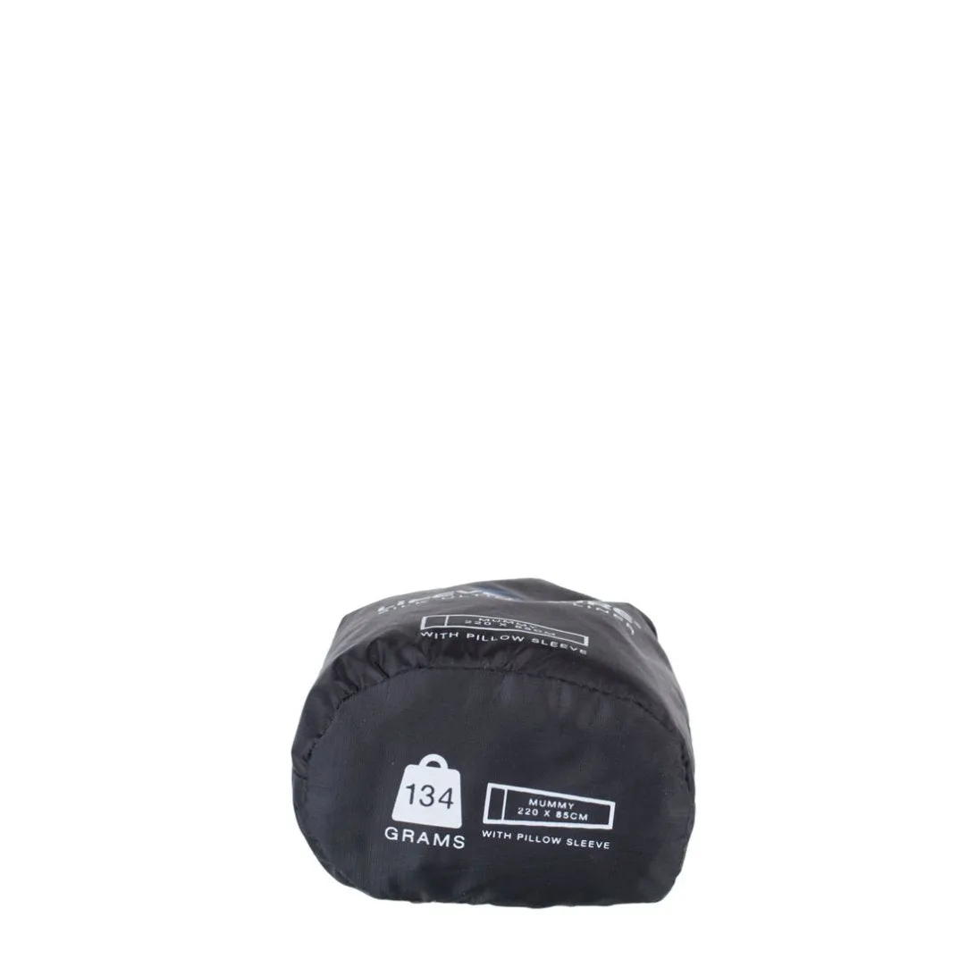 Lifeventure 100% Silk Ultimate Sleeping Bag Liner - Mummy Shape (Black)
