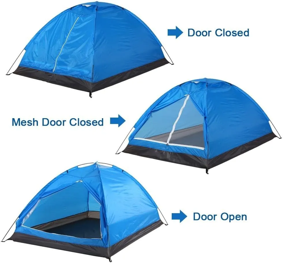 Lightweight Camping Tent for 2 People, for Hiking and Fishing, Quick and Easy Setup