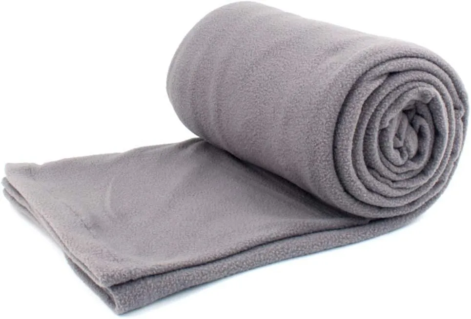 Lightweight Compact Zippered Soft Warm Fleece Travel Blanket Camping Sleep Sack Adult Fleece Sleeping Bag Liner