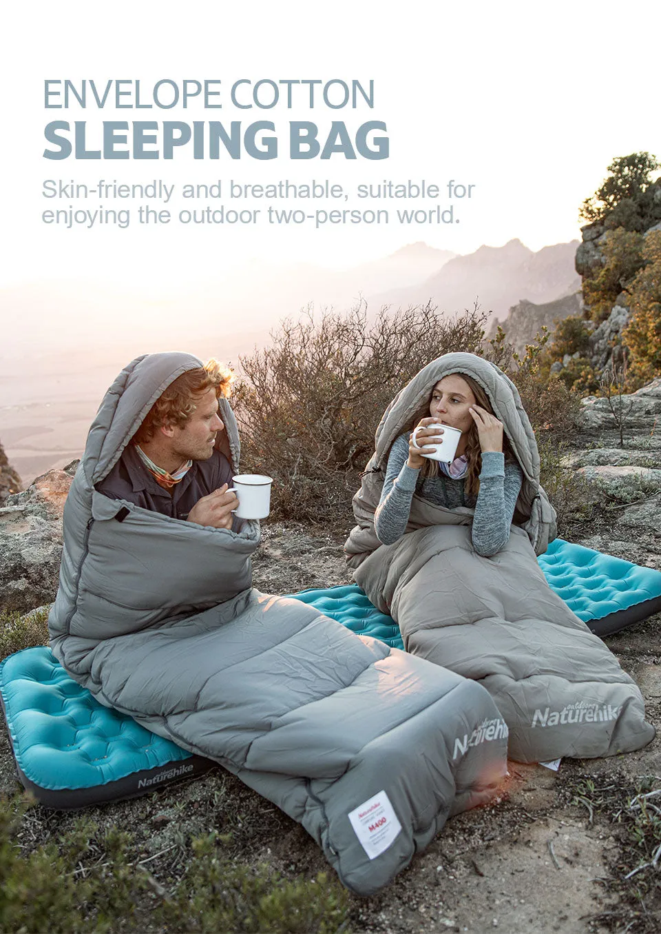 Lightweight Cotton Sleeping Bag Machine Washable