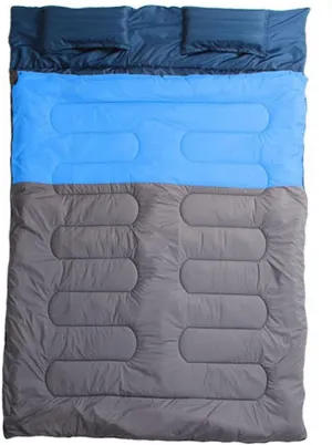 Lightweight Portable Waterproof Double Or Single Envelope Mummy Sleeping Bag Compression Sack for Backpacking Travel Hiking Camping 3-4 Season Cold Weather by Hi Suyi
