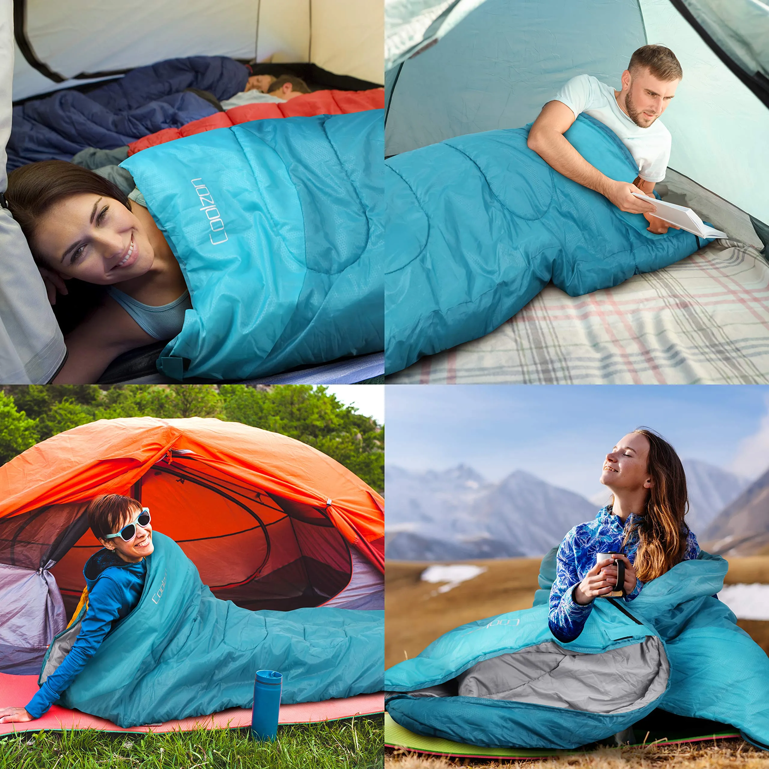 Lightweight Sleeping Bag - Blue