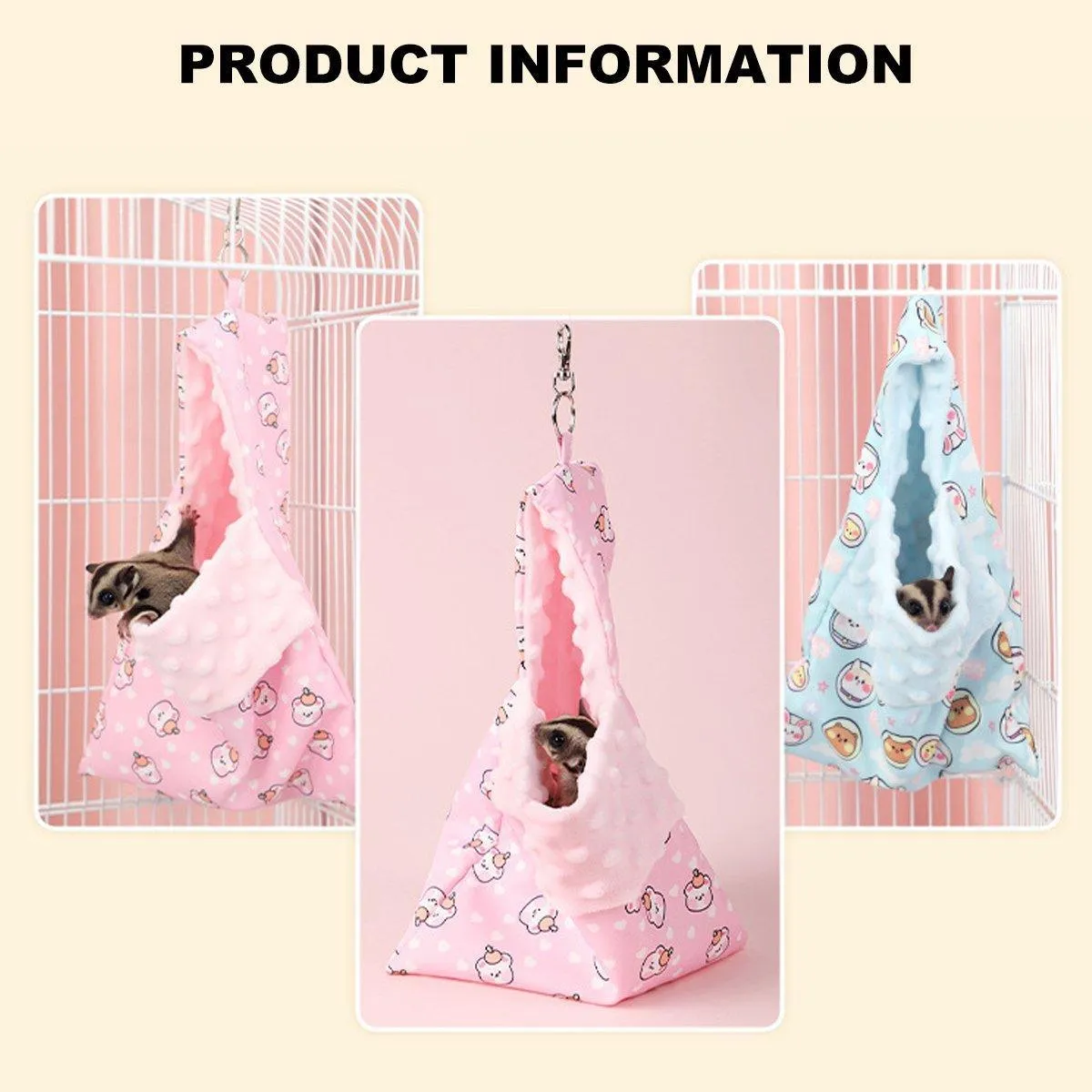 Lightweight Summer Cotton Sleeping Bag Nest Hamsters Small Pets Nest Hammock