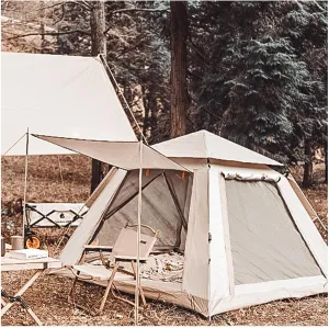 Lightweight Tent 4 People Spacious Basic Tent Sturdy and Practical A Frame Tent for Family Camping,Hiking Party