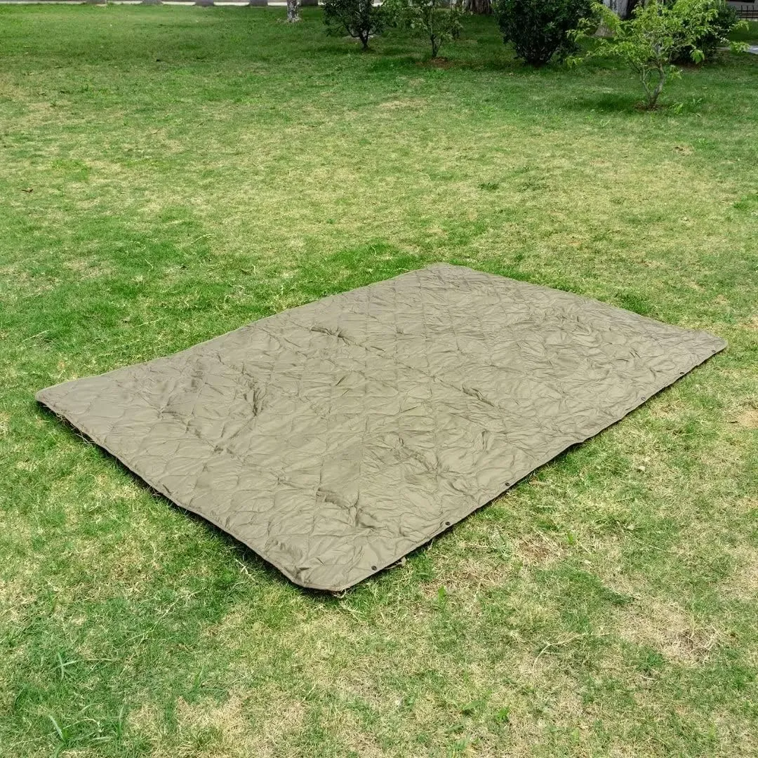 LOOGU Camo Blanket Waterproof Insulation Poncho Liner for Outdoor Camping, Hiking, Hunting, Survival, Backpacking, Picnicking
