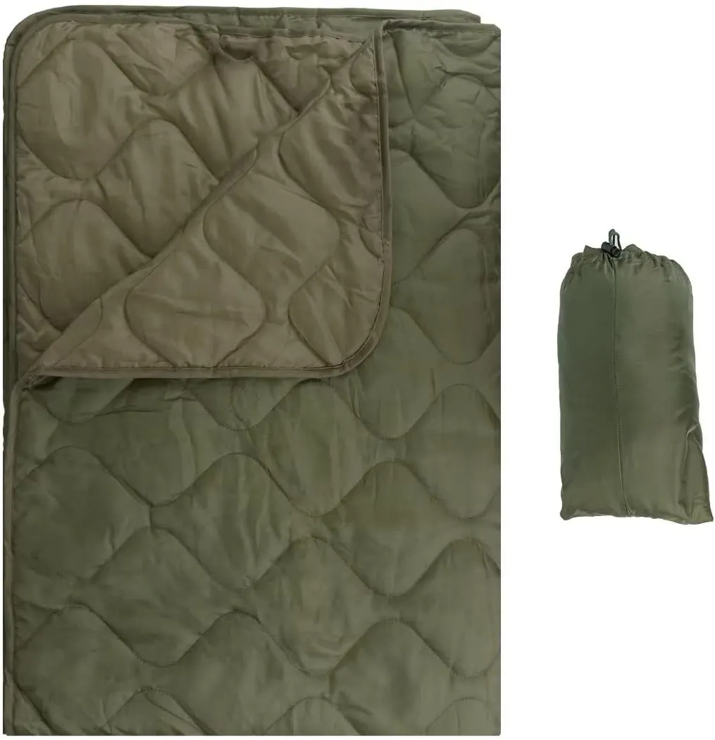 LOOGU Camo Blanket Waterproof Insulation Poncho Liner for Outdoor Camping, Hiking, Hunting, Survival, Backpacking, Picnicking