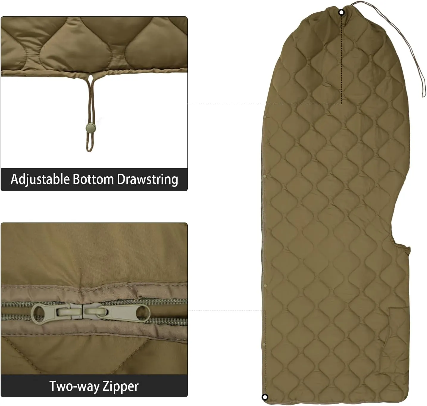LOOGU Camo Blanket Waterproof Insulation Poncho Liner for Outdoor Camping, Hiking, Hunting, Survival, Backpacking, Picnicking