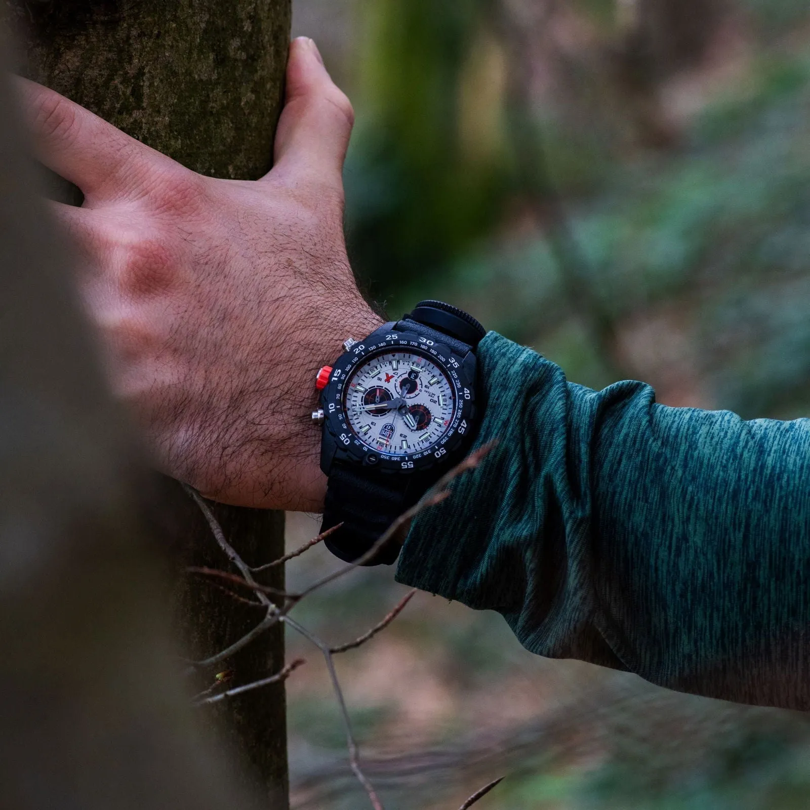 Luminox Bear Grylls Survival Master Black Rubber Strap Mens Watch XB.3748