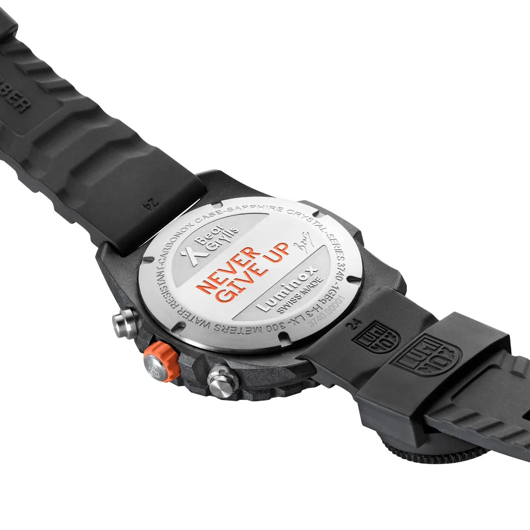 Luminox Bear Grylls Survival Master Black Rubber Strap Mens Watch XB.3748
